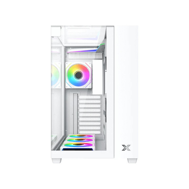 Кутия за компютър Xigmatek Aqua V Arctic H23A, Middle Tower ATX, 7 ARGB Вентилатора, Tempered Glass - EN49088 - 3