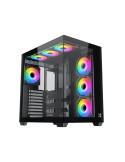 Кутия за компютър Xigmatek Aqua V Air H23A, Middle Tower ATX, 7 ARGB вентилатора, Tempered Glass - EN48760 - 1