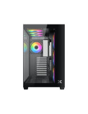 Кутия за компютър Xigmatek Aqua V Air H23A, Middle Tower ATX, 7 ARGB вентилатора, Tempered Glass - EN48760 - 3