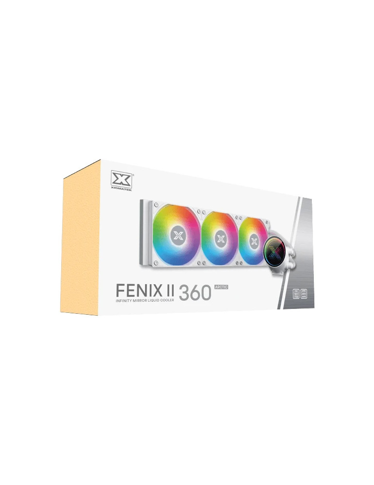 Водно охлаждане за процесор Xigmatek FENIX II 360 Arctic, 360mm, Addressable RGB - EN46582 - 9