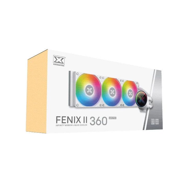 Водно охлаждане за процесор Xigmatek FENIX II 360 Arctic, 360mm, Addressable RGB - EN46582 - 9