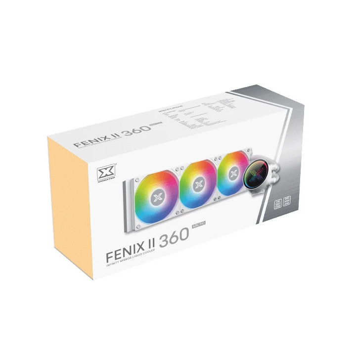 Водно охлаждане за процесор Xigmatek FENIX II 360 Arctic, 360mm, Addressable RGB - EN46582 - 10