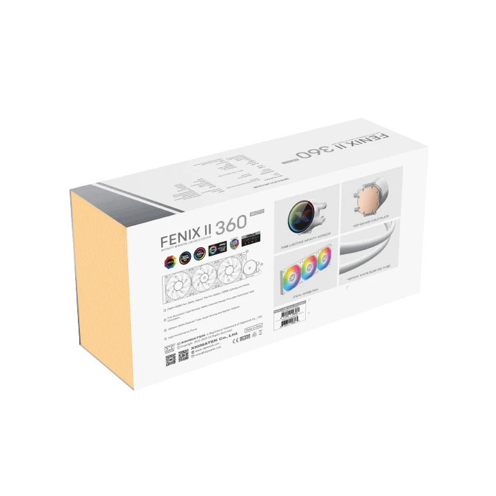 Водно охлаждане за процесор Xigmatek FENIX II 360 Arctic, 360mm, Addressable RGB - EN46582 - 11