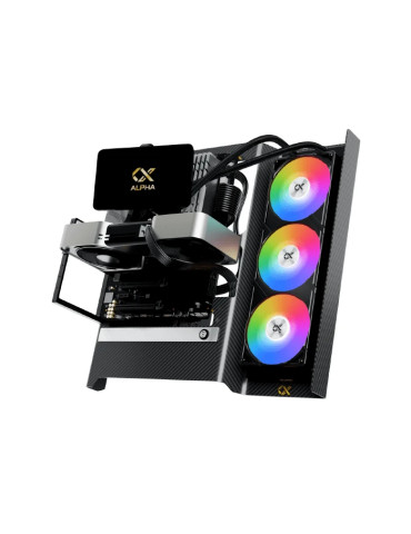 Кутия за компютър Xigmatek Carbonic, Middle Tower ATX, Carbon Fiber, 462x298x416mm - EN48746 - 1