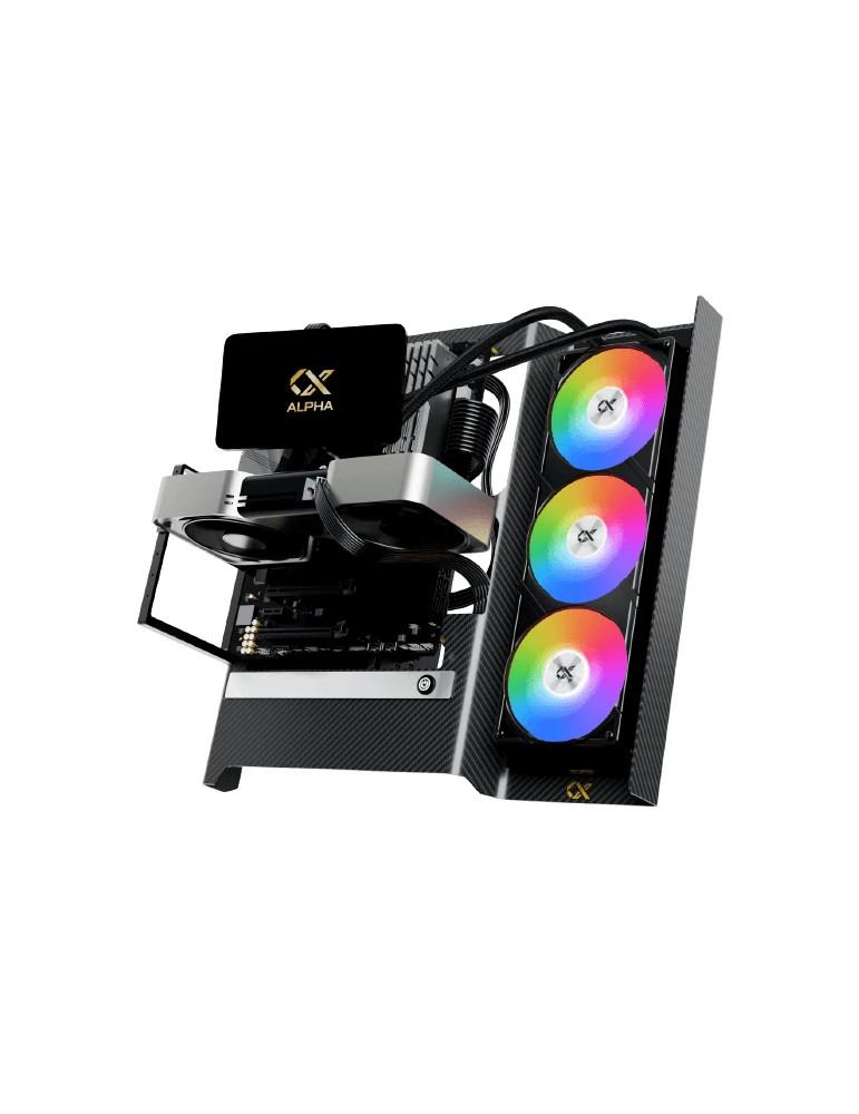 Кутия за компютър Xigmatek Carbonic, Middle Tower ATX, Carbon Fiber, 462x298x416mm - EN48746 - 1