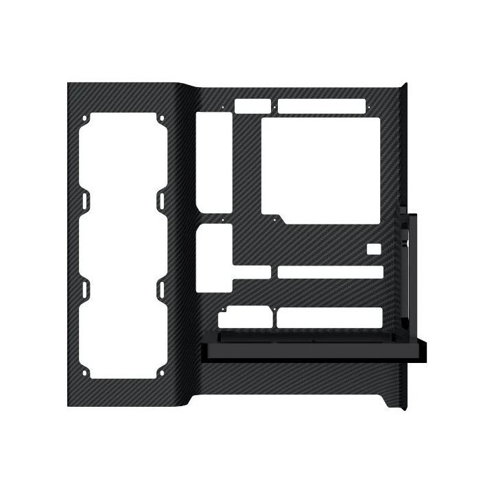 Кутия за компютър Xigmatek Carbonic, Middle Tower ATX, Carbon Fiber, 462x298x416mm - EN48746 - 7