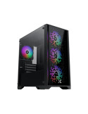 Кутия за компютър Xigmatek NYX II, mATX Mini Tower, 4 RGB вентилатора, Tempered Glass - EN42225 - 1