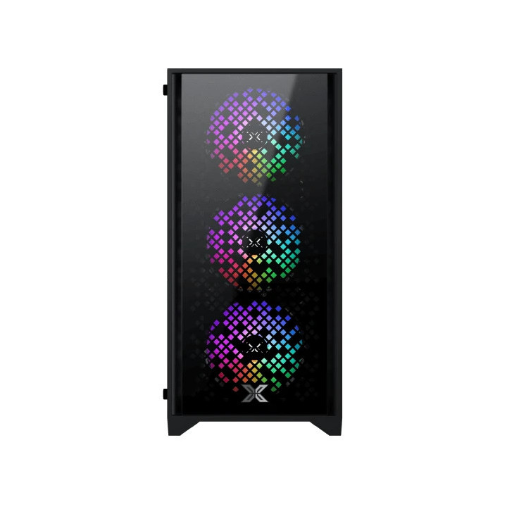 Кутия за компютър Xigmatek NYX II, mATX Mini Tower, 4 RGB вентилатора, Tempered Glass - EN42225 - 2