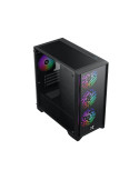 Кутия за компютър Xigmatek NYX II, mATX Mini Tower, 4 RGB вентилатора, Tempered Glass - EN42225 - 3