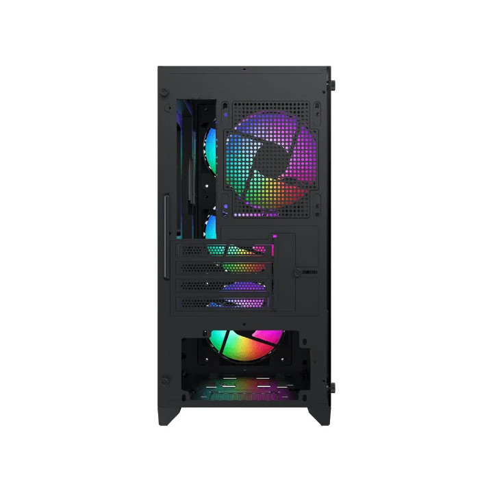 Кутия за компютър Xigmatek NYX II, mATX Mini Tower, 4 RGB вентилатора, Tempered Glass - EN42225 - 9