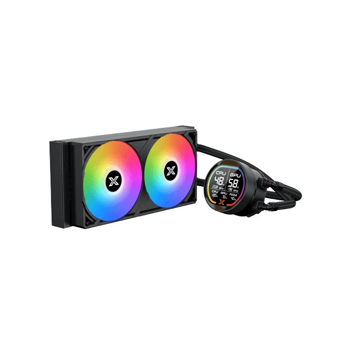 Водно охлаждане за процесор Xigmatek LK Pro 240 Digital, 2.7" LCD Display, 240mm - EN47428 - 3