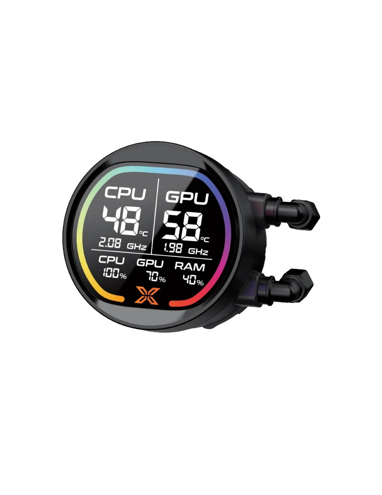 Водно охлаждане за процесор Xigmatek LK Pro 240 Digital, 2.7" LCD Display, 240mm - EN47428 - 5