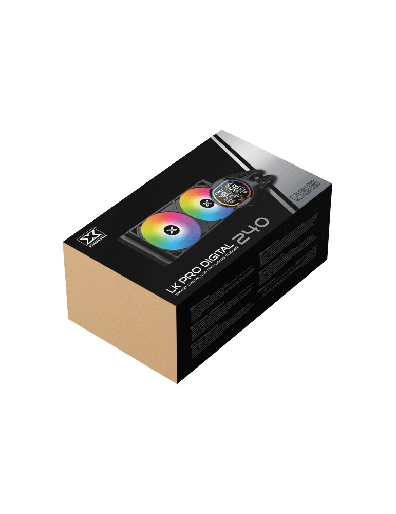 Водно охлаждане за процесор Xigmatek LK Pro 240 Digital, 2.7" LCD Display, 240mm - EN47428 - 9