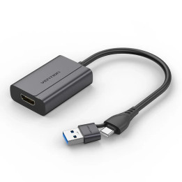 Преходник Vention, USB-C/A към HDMI, 1080p@60Hz - ACYHB - 1