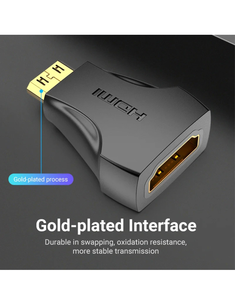 Преходник Vention Mini HDMI M/HDMI F, 4K 2160p 60Hz - AISB0 - 6