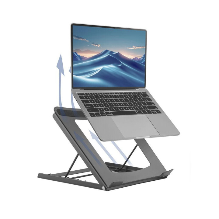 Сгъваема стойка за лаптоп ACT AC8145, 15.6", Черна - 5