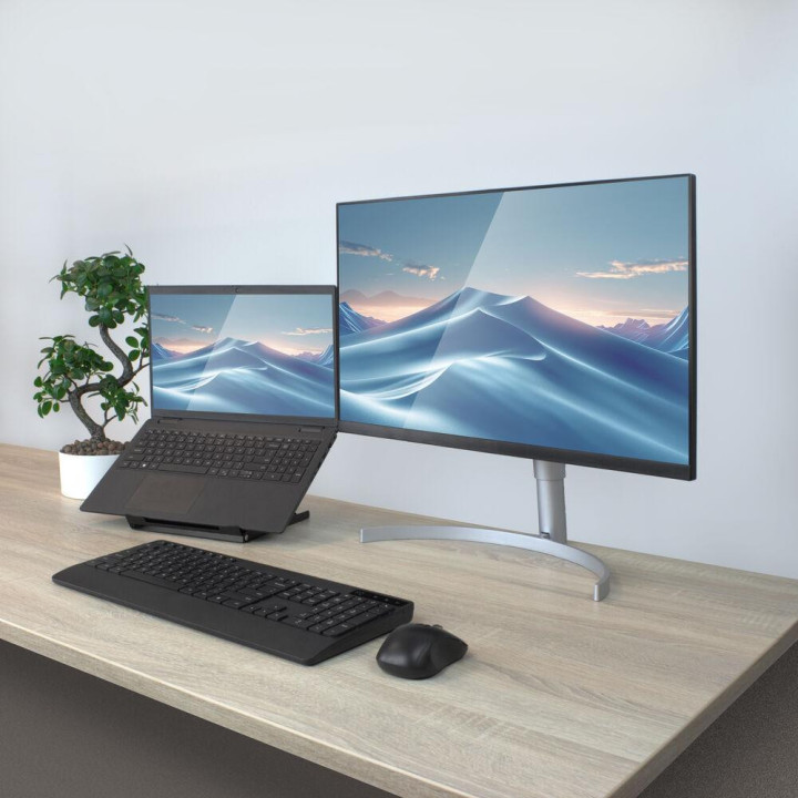 Сгъваема стойка за лаптоп ACT AC8145, 15.6", Черна - 11