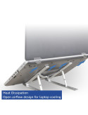 Алуминиева сгъваема стойка ACT AC8120, за лаптоп до 15.6" - 7