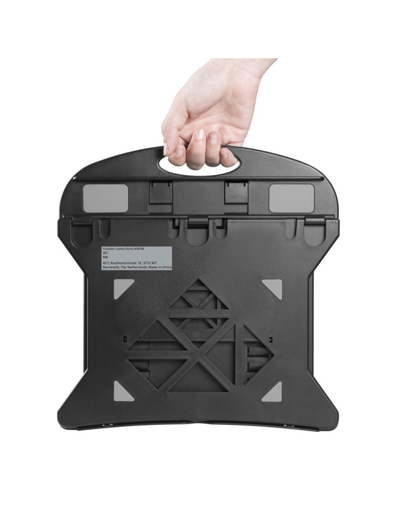 Стойка за лаптопи ACT AC8150, Алуминий и пластмаса, 7 позиции, 15.6", Черен - 7