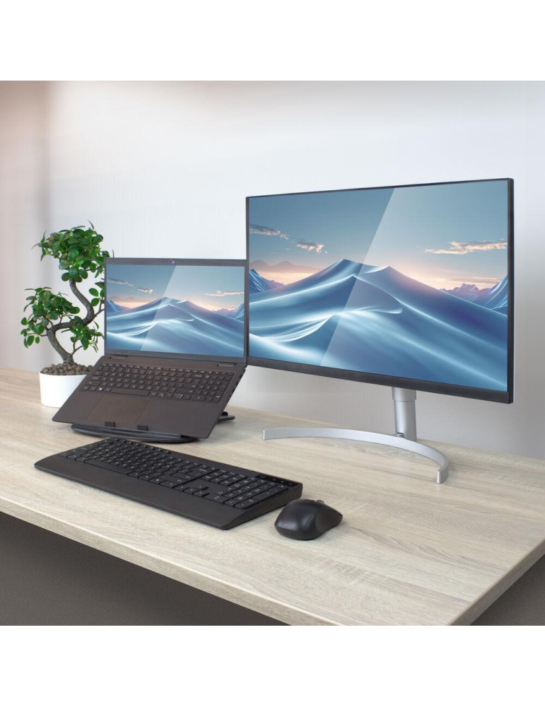 Стойка за лаптопи ACT AC8150, Алуминий и пластмаса, 7 позиции, 15.6", Черен - 12