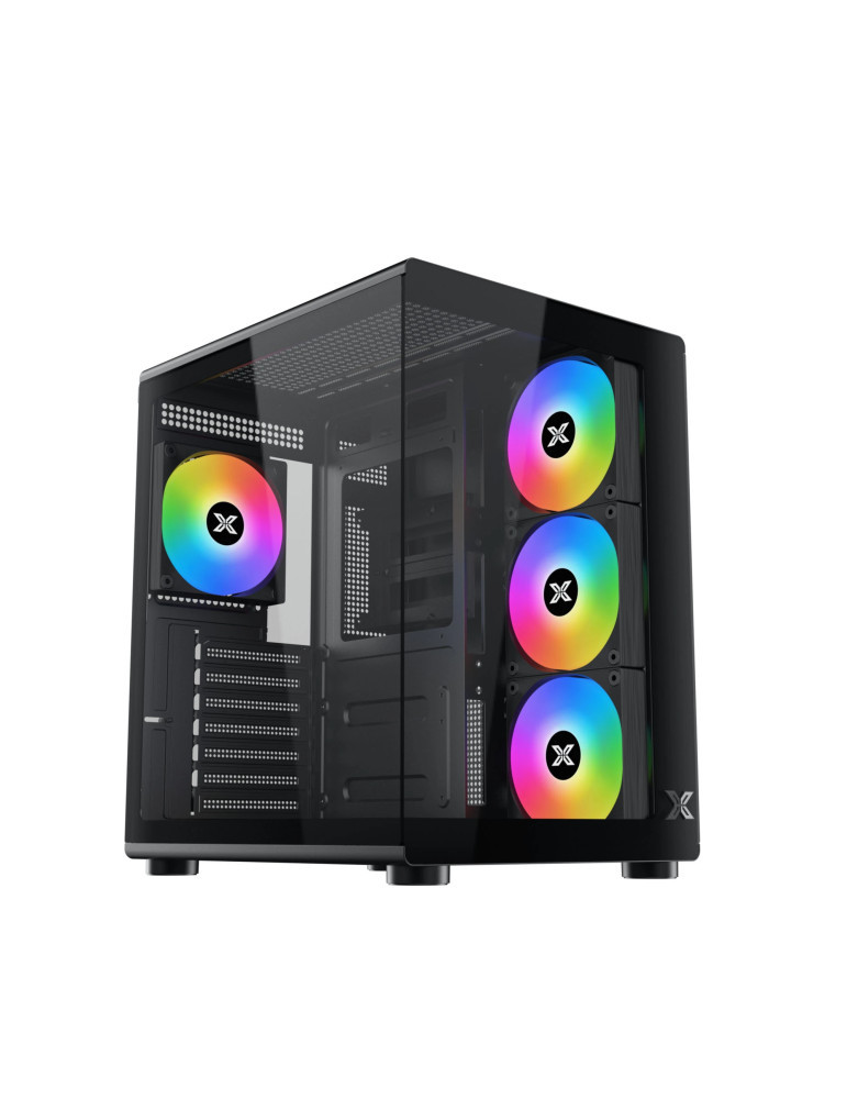 Геймърски компютър ION Aqua Compact Air с процесор AMD Ryzen 5 7600X, видео карта Radeon RX 9060 XT 8GB GDDR6, RAM памет 32GB(2x16GB) DDR5 5200MHz, SSD 1TB NVMe M.2 PCIe Gen3 x4 2280 3200/2000MB/s