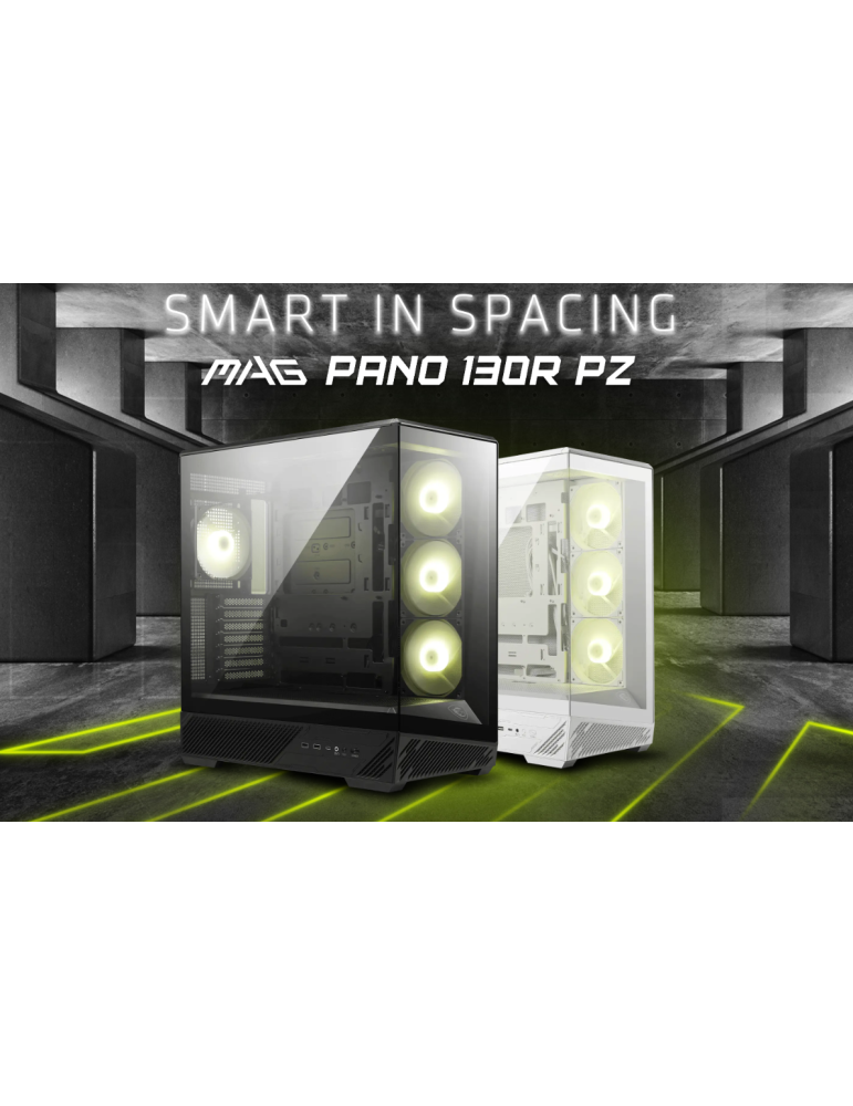 Кутия за компютър MSI MAG PANO 130R PZ, Midi Tower, ATX - 306-7G32R21-HH9 - 2