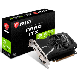 Видео карта MSI AERO ITX, Nvidia GeForce GT 1030 2GB GDDR4 OC - 4719072561413 - 1