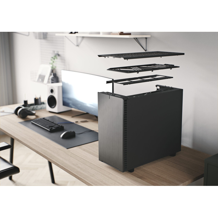 Кутия за компютър Fractal Design Define 7, E-ATX Mid Tower, Черен - FD-C-DEF7A-01 - 3