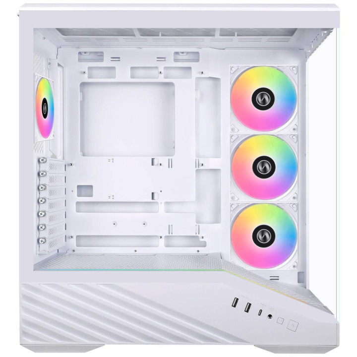 Кутия за компютър Lian Li Vector V100 ARGB Mid-Tower, Темпериран стъкъл, Бял - G99.V100RW.01 - 4