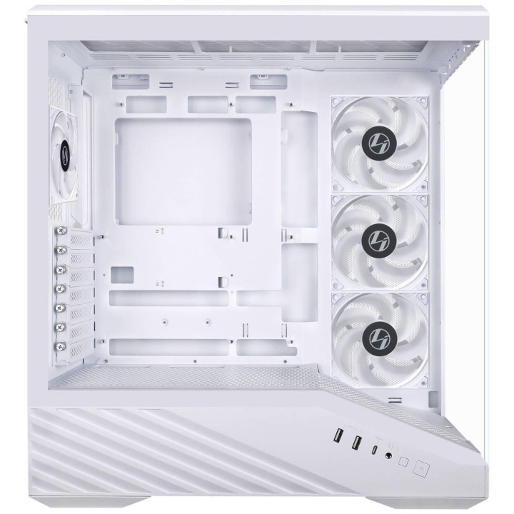 Кутия за компютър Lian Li Vector V100 ARGB Mid-Tower, Темпериран стъкъл, Бял - G99.V100RW.01 - 5