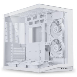 Кутия Lian Li O11 Dynamic Mini V2 Flow, Mini-Tower, Бял - G99.O11DMIV2FW.00 - 1