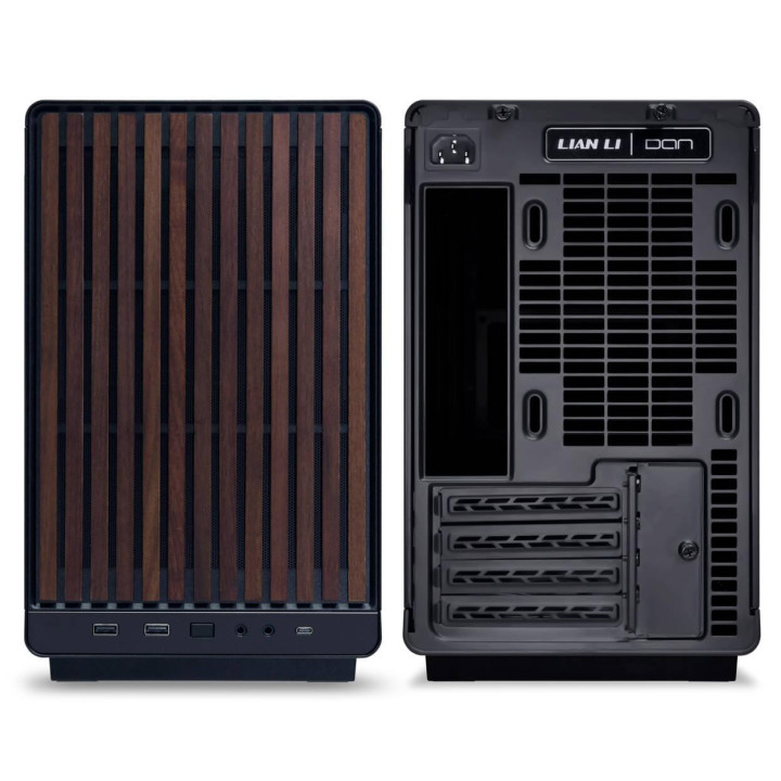 Кутия за компютър Lian Li DAN A3-mATX Wood Edition, Micro Tower, Tempered Glass, до 165mm охладител - G99.A3X-WDG.00 - 4
