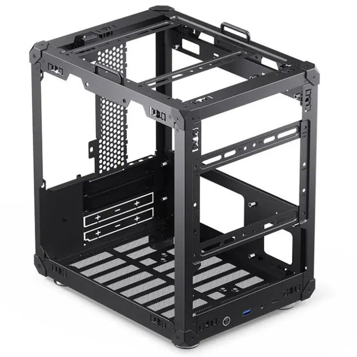 Кутия за компютър Jonsbo C6 Mesh, Micro ATX/Mini ITX, Mini Tower, до 255mm GPU, Черна - GEJB-133 - 3