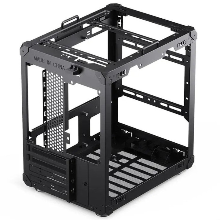 Кутия за компютър Jonsbo C6 Mesh, Micro ATX/Mini ITX, Mini Tower, до 255mm GPU, Черна - GEJB-133 - 4