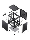 Кутия за компютър Jonsbo C6 Mesh, Micro ATX/Mini ITX, Mini Tower, до 255mm GPU, Черна - GEJB-133 - 6