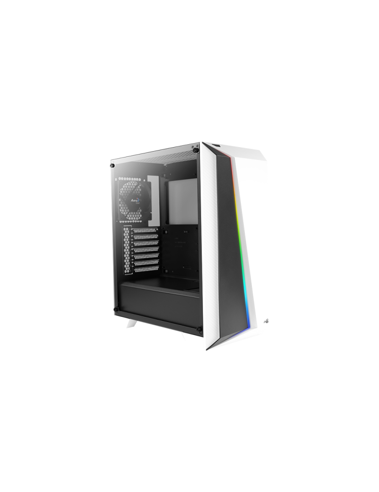 Кутия за компютър Aerocool Cylon Pro, Middle Tower, Бяла, Прозрачен панел, mATX съвместима - CYLON-PRO-G-WT-V2 - 5