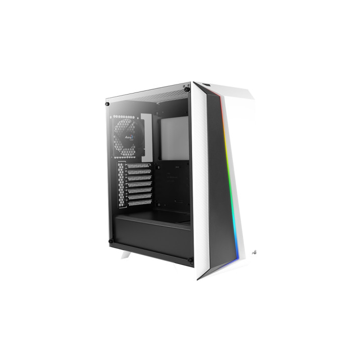 Кутия за компютър Aerocool Cylon Pro, Middle Tower, Бяла, Прозрачен панел, mATX съвместима - CYLON-PRO-G-WT-V2 - 5