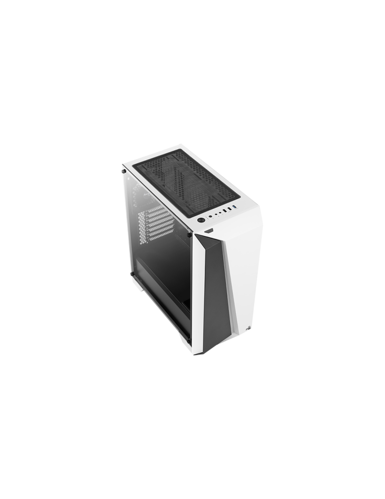 Кутия за компютър Aerocool Cylon Pro, Middle Tower, Бяла, Прозрачен панел, mATX съвместима - CYLON-PRO-G-WT-V2 - 8