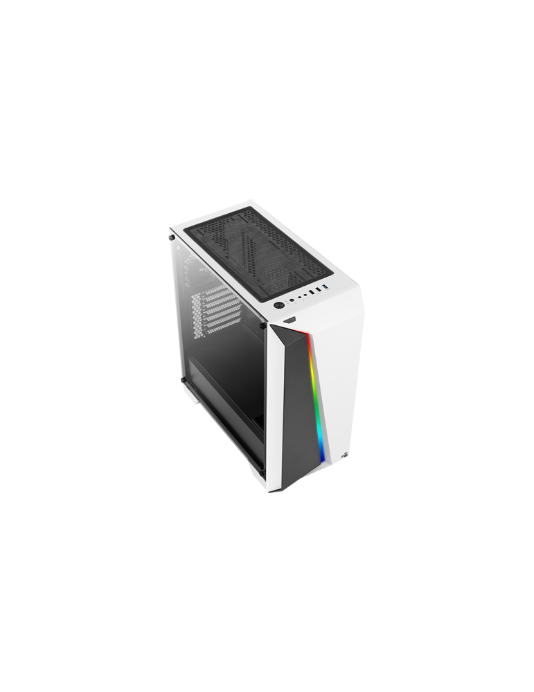 Кутия за компютър Aerocool Cylon Pro, Middle Tower, Бяла, Прозрачен панел, mATX съвместима - CYLON-PRO-G-WT-V2 - 9