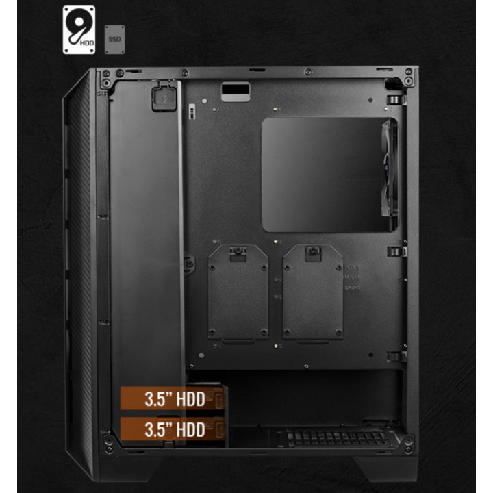 Кутия за компютър Aerocool Cylon Pro, Middle Tower, Бяла, Прозрачен панел, mATX съвместима - CYLON-PRO-G-WT-V2 - 12