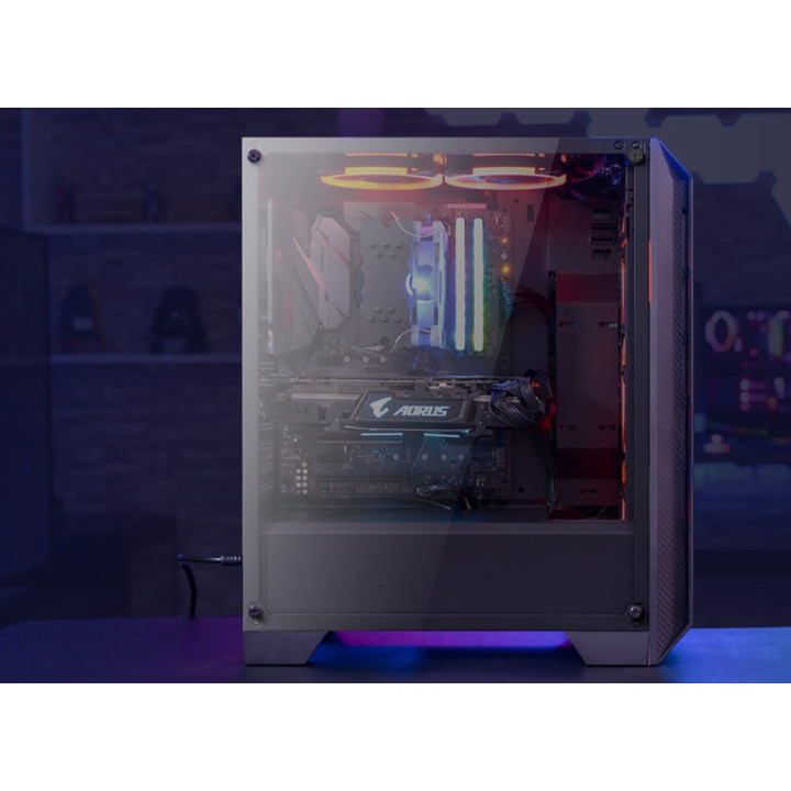Кутия за компютър Aerocool Cylon Pro, Middle Tower, Бяла, Прозрачен панел, mATX съвместима - CYLON-PRO-G-WT-V2 - 18