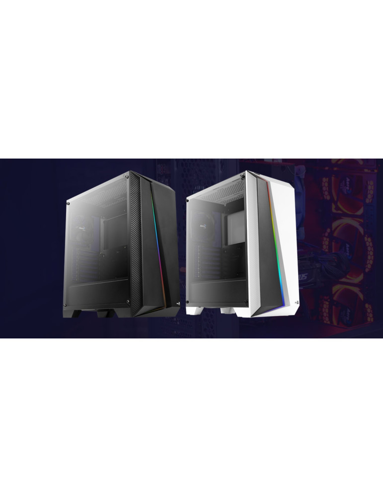 Кутия за компютър Aerocool Cylon Pro, Middle Tower, Бяла, Прозрачен панел, mATX съвместима - CYLON-PRO-G-WT-V2 - 19