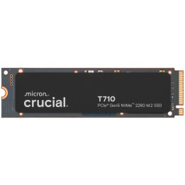 SSD Crucial T710, 4TB PCIe Gen5 NVMe M.2 2280, 14500 MB/s четене, 13800 MB/s писане - CT4000T710SSD8 - 1