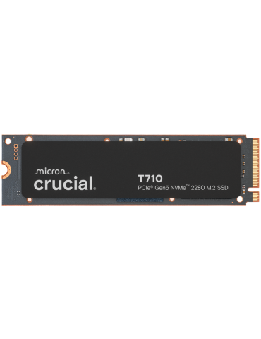 SSD Crucial T710, 4TB PCIe Gen5 NVMe M.2 2280, 14500 MB/s четене, 13800 MB/s писане - CT4000T710SSD8 - 1