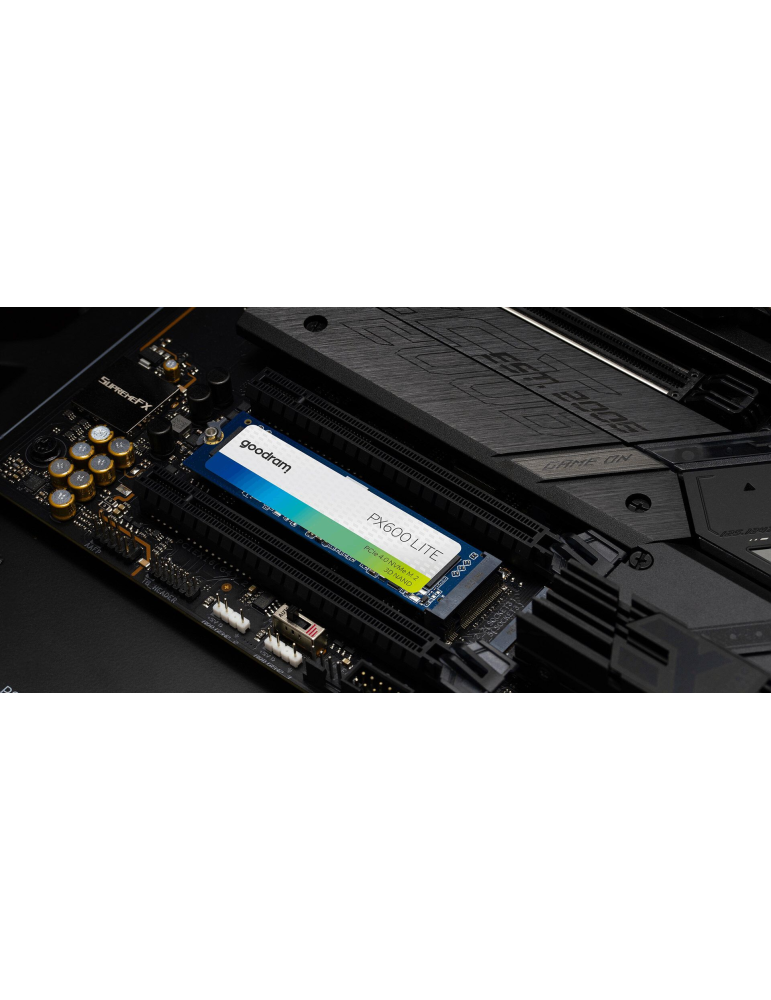 SSD диск GOODRAM PX600 LITE, 1TB NVMe, M.2 PCIe NVMe gen. 4 x4 (M key), до 3600/2700 MB/s- SSDPR-PX600L-01T-80 - 3