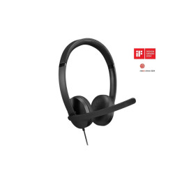 Слушалки Lenovo USB-A Wired Stereo Headset Gen 2, Over-Ear, Жичен, USB-A, Двустранен Boom микрофон, Шумопотискане - 4XD1P83425 -