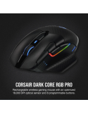 Bluetooth/Безжична геймърска мишка CORSAIR Dark Core RGB PRO, 18000 DPI, Оптичен сензор, RGB осветление - CH-9315011-EU - 4