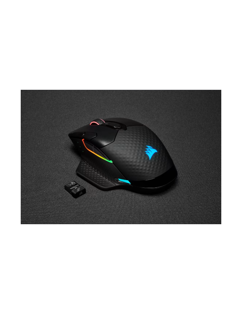 Bluetooth/Безжична геймърска мишка CORSAIR Dark Core RGB PRO, 18000 DPI, Оптичен сензор, RGB осветление - CH-9315011-EU - 12