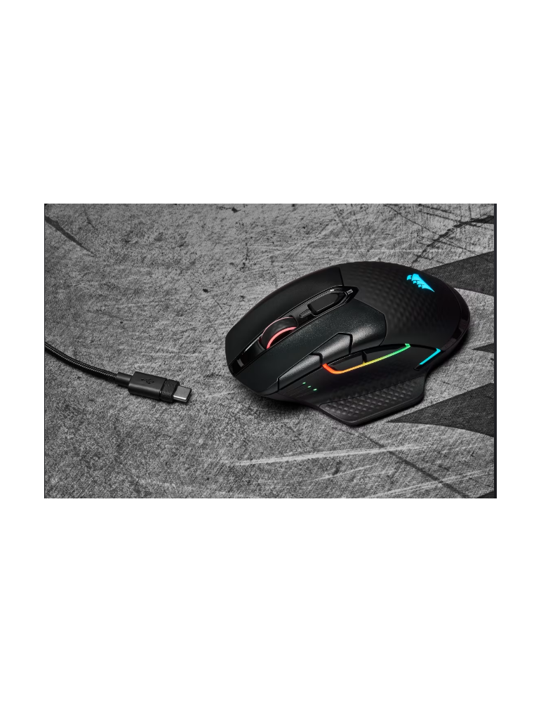 Bluetooth/Безжична геймърска мишка CORSAIR Dark Core RGB PRO, 18000 DPI, Оптичен сензор, RGB осветление - CH-9315011-EU - 17