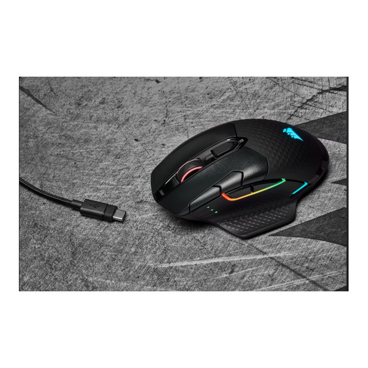 Bluetooth/Безжична геймърска мишка CORSAIR Dark Core RGB PRO, 18000 DPI, Оптичен сензор, RGB осветление - CH-9315011-EU - 17